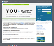 Redesign pre-authenticated space for financial advisors at Nationwide Financial